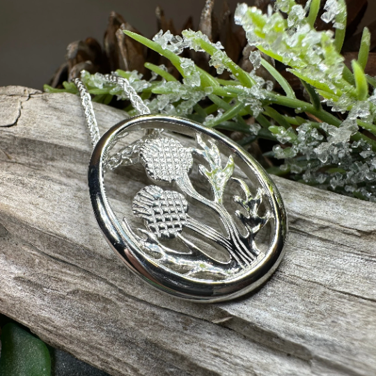 Valentia Thistle Necklace — view 4