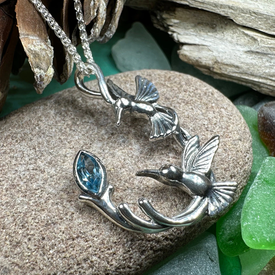 Celtic Hummingbird Necklace