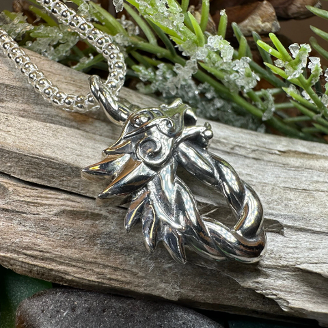 Load image into Gallery viewer, Celtic Dragon Necklace

