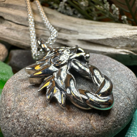 Celtic Dragon Necklace — view 7