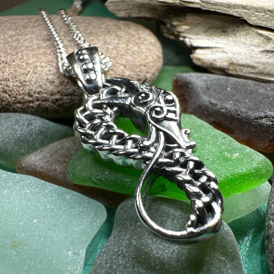 Anixa Celtic Dragon Necklace — view 6