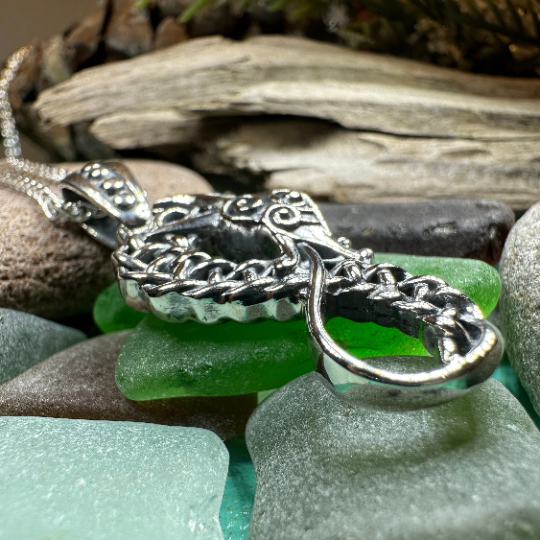 Anixa Celtic Dragon Necklace — view 3