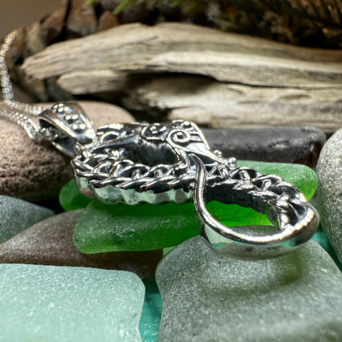 Load image into Gallery viewer, Anixa Celtic Dragon Necklace
