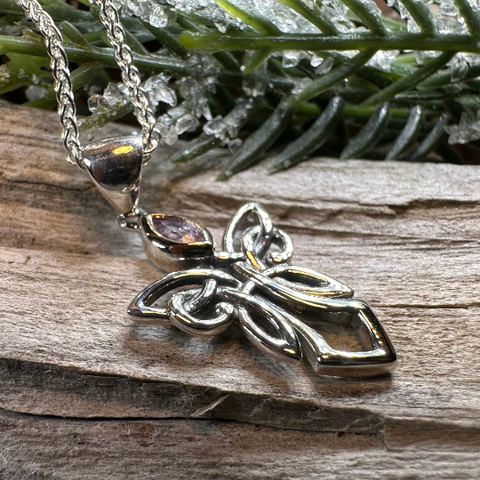 Load image into Gallery viewer, Anja Celtic Angel Necklace
