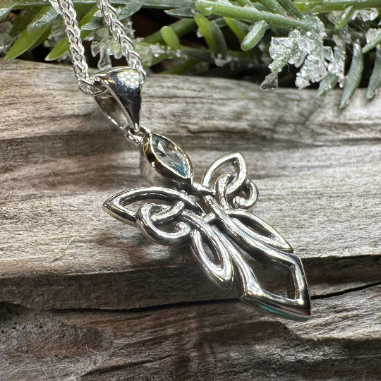 Anja Celtic Angel Necklace — view 6