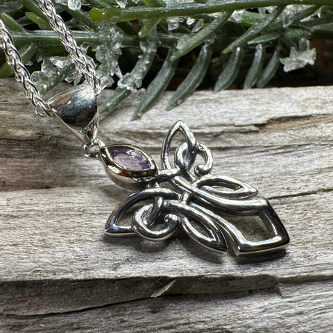 Load image into Gallery viewer, Anja Celtic Angel Necklace
