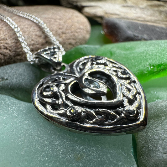 Emilie Celtic Heart Necklace — view 6