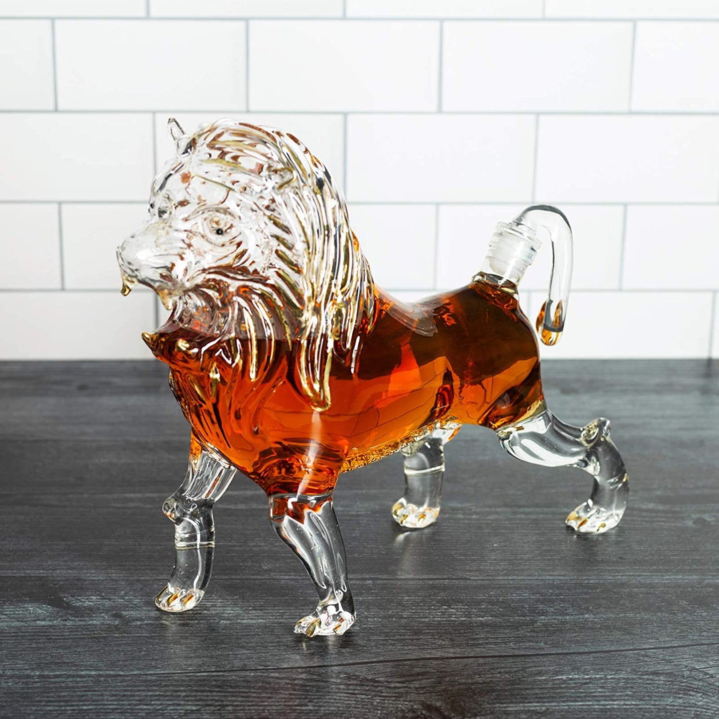 Lion Whiskey & Wine Decanter Premium Barware Gift