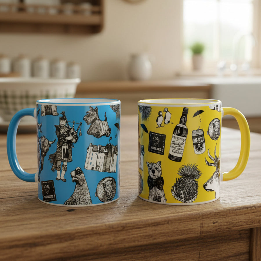 Colorful Scottish Icons Mug