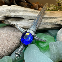 Load image into Gallery viewer, Warrior Crystal Kilt Pin
