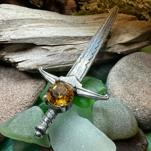 Warrior Crystal Kilt Pin