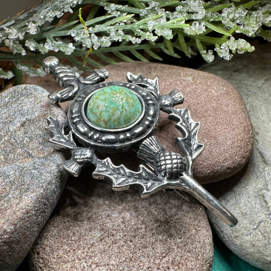 Scottish Thistle Sword Kilt Pin - Handmade in Scotland — view 12