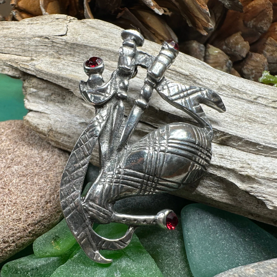 Bagpipes Crystal Brooch — view 7