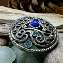 Load image into Gallery viewer, Ancient Spirals Celtic Knot Brooch
