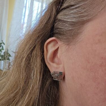 Lacee Mackintosh Rose Post Earrings — view 8