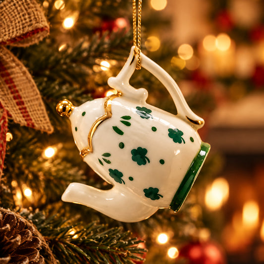 Porcelain Irish Tea Ornament - by Kurt Adler