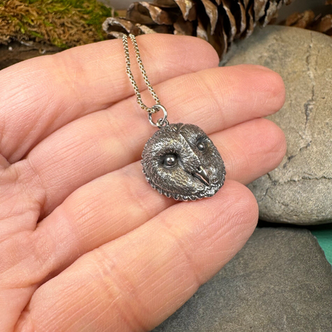 Load image into Gallery viewer, Moonswept Owl Necklace
