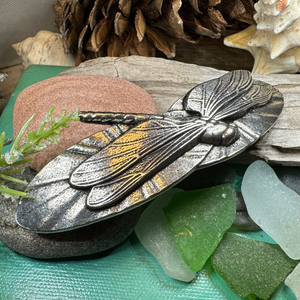 Waterlily Dragonfly Hair Clip