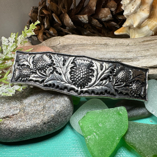 Scottish Thistle Hair Clip for Women