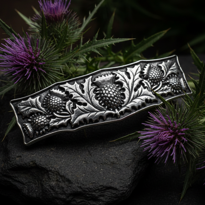 Scottish Thistle Hair Clip for Women — view 4