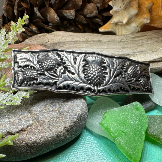 Scottish Thistle Hair Clip for Women