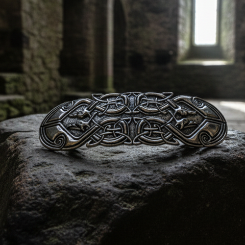 Load image into Gallery viewer, Celtic Peacock Hair Clip for Women
