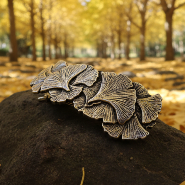 Gingko Leaf Hair Clip for Women