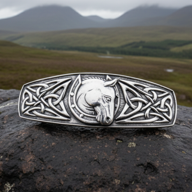 Celtic Horse Hair Clip for Women — view 6