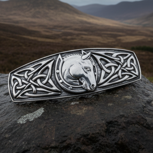 Celtic Horse Hair Clip for Women