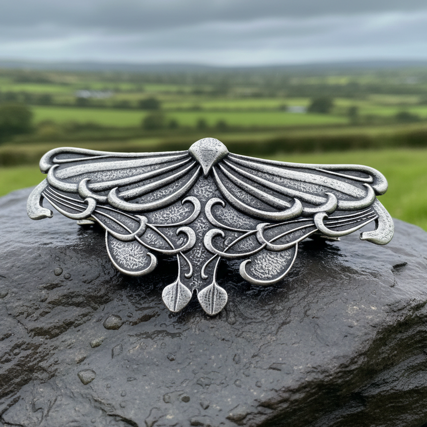 Celtic Leaf Hair Clip for Women