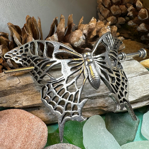 Load image into Gallery viewer, Victorian Butterfly Hair Slide for Women
