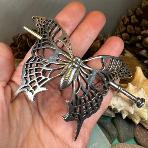 Victorian Butterfly Hair Slide for Women — view 6