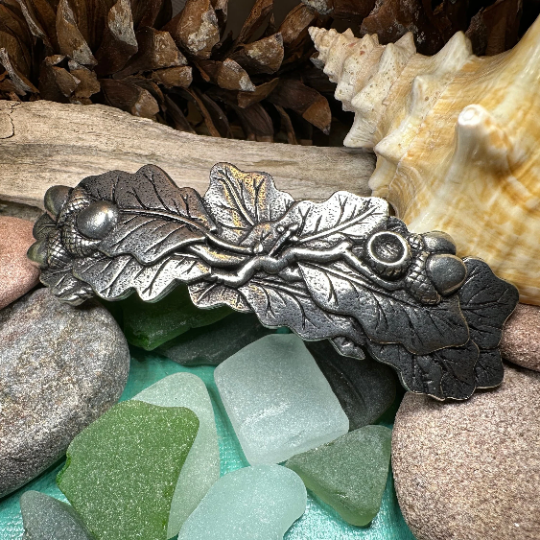 Oak Leaf Hair Clip — view 3