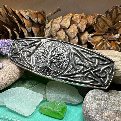 Load image into Gallery viewer, Celtic Tree of Life Hair Clip for Women
