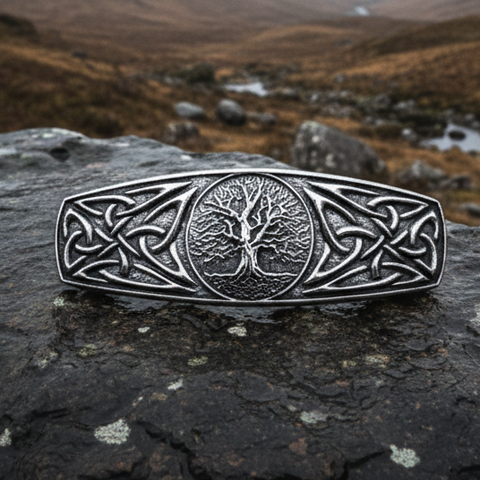 Load image into Gallery viewer, Celtic Tree of Life Hair Clip for Women
