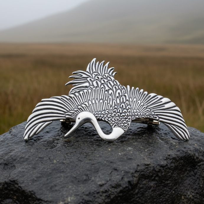 Crane of Happiness Hair Clip for Women