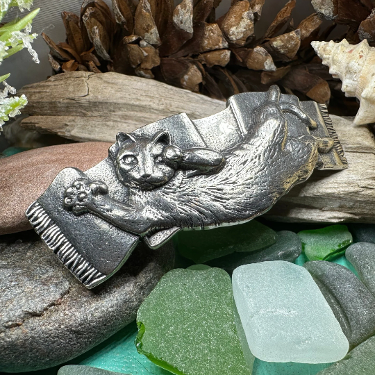 Cuddly Cat Hair Clip for Women