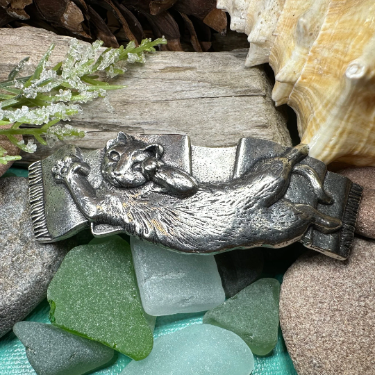 Cuddly Cat Hair Clip for Women