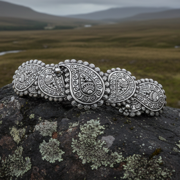 Scottish Paisley Hair Clip for Women