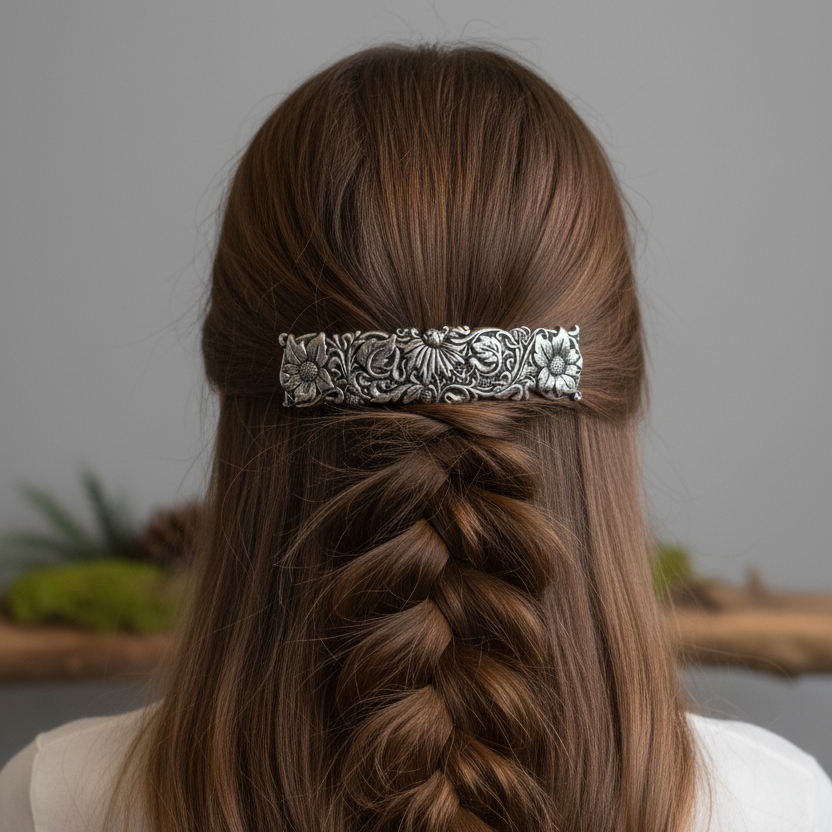 Wild Flower Hair Clip for Women -Handmade in the U.S.A.