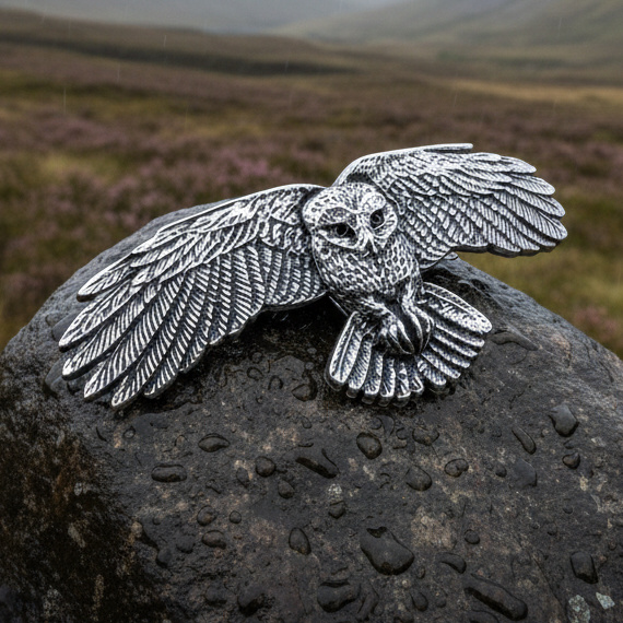 Realistic Owl Hair Clip for Women