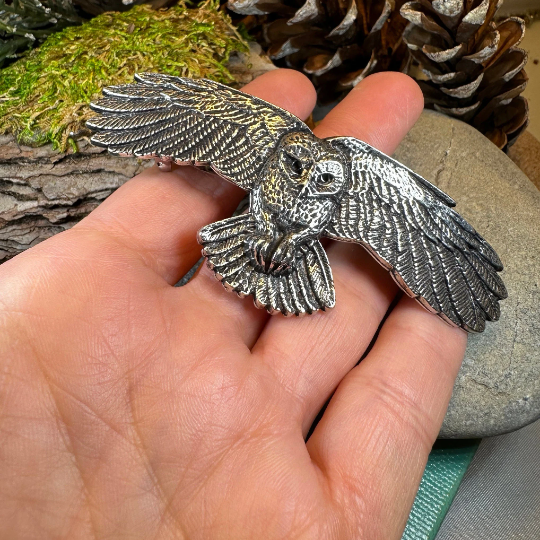 Realistic Owl Hair Clip for Women