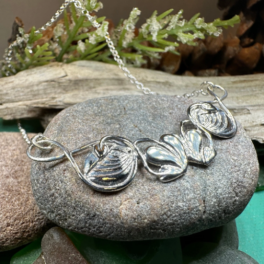 Mackintosh Leaves Necklace - Made in Scotland — view 8