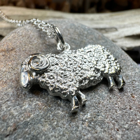 Marigold Sheep Necklace for Women - Handmade in Scotland — view 9
