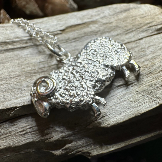 Marigold Sheep Necklace for Women - Handmade in Scotland — view 10