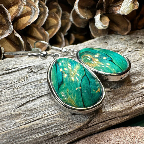 Load image into Gallery viewer, Scottish Heathergems Organic Earrings ~ Handmade in Scotland
