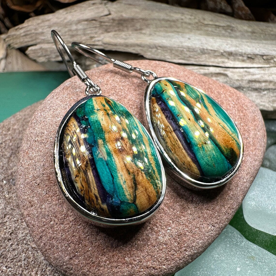Scottish Heathergems Organic Earrings ~ Handmade in Scotland — view 8
