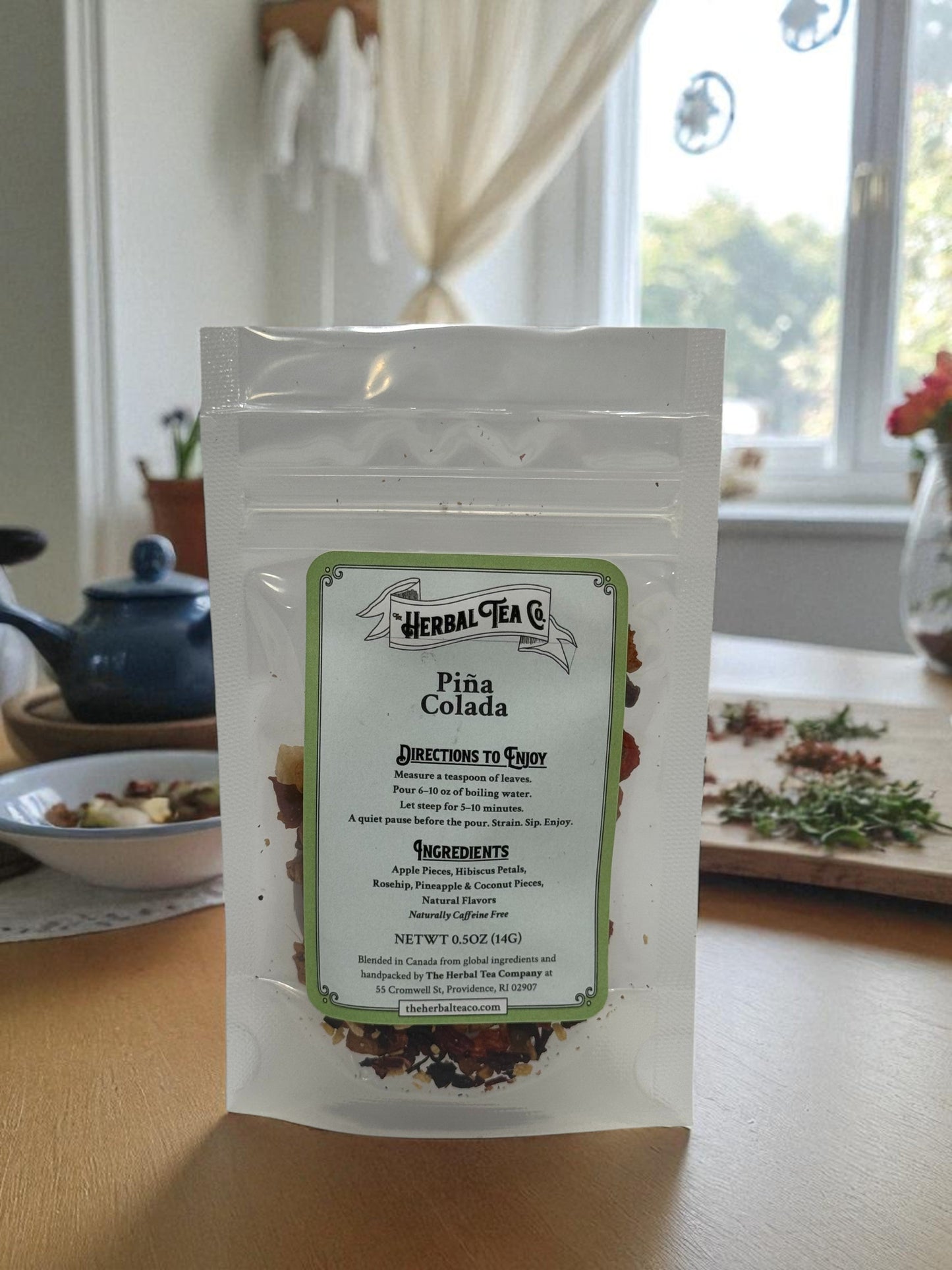 Piña Colada Herbal Tea - Naturally Caffeine Free