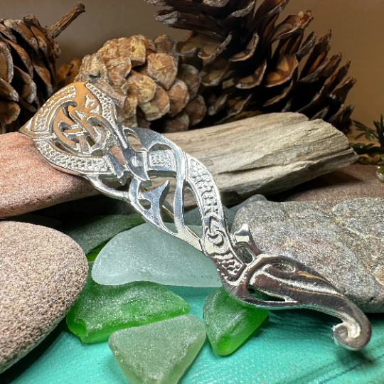 Celtic Dragon Kilt Pin - Handmade in Scotland