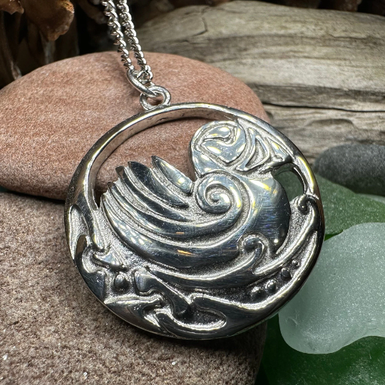 Celtic Puffin Necklace - Handmade in Scotland — view 5